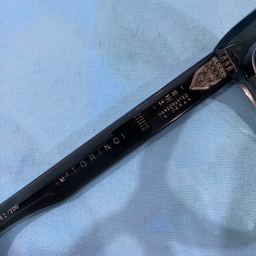 Jacques Marie Mage Two-Tone Clear to Black Square Glasses - Picture 4 of 9